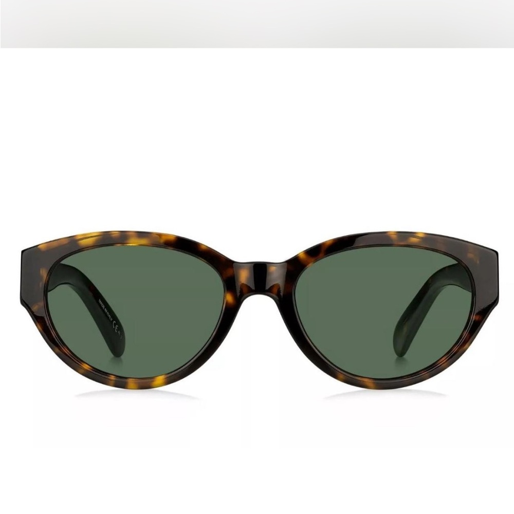 Tortoise Shell Sunglasses with Green Lenses
